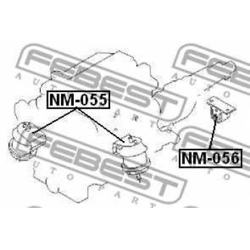 Подвеска двигателя FEBEST NM-055-1
