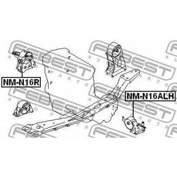 Подвеска двигателя FEBEST NM-N16ALH-1