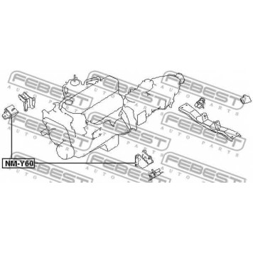 Подвеска двигателя FEBEST NM-Y60-1