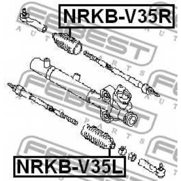Пыльник рулевого управления FEBEST NRKB-V35R-1
