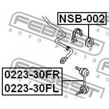 Опора стабилизатора FEBEST NSB-002-1