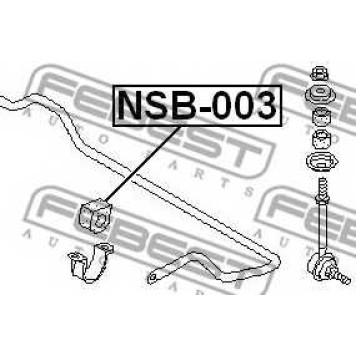 Опора стабилизатора FEBEST NSB-003-1
