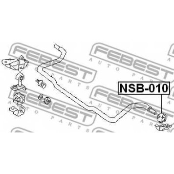 Опора стабилизатора FEBEST NSB-010-1