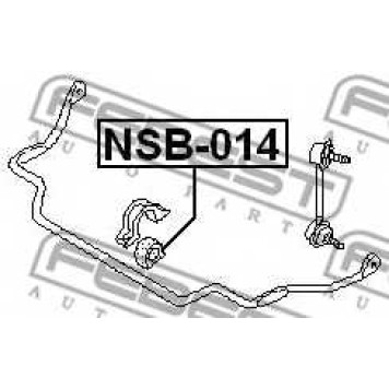 Опора стабилизатора FEBEST NSB-014-1