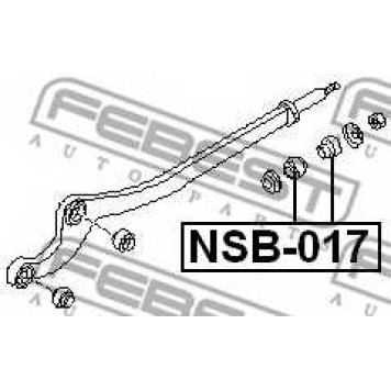 Подвеска рычага независимой подвески колеса FEBEST NSB-017-1