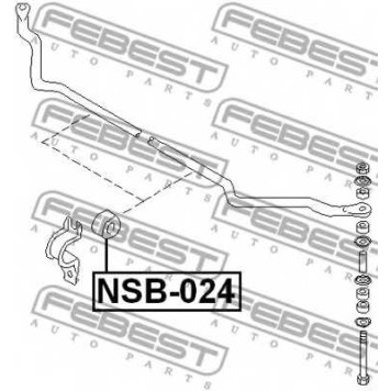 Опора стабилизатора FEBEST NSB-024-1