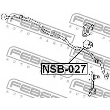 Опора стабилизатора FEBEST NSB-027-1