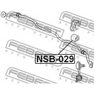 Опора стабилизатора FEBEST NSB-029-1