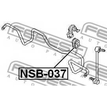 Опора стабилизатора FEBEST NSB-037-1