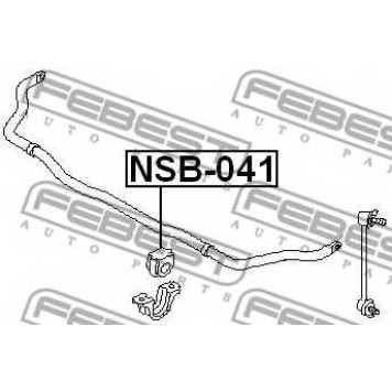 Опора стабилизатора FEBEST NSB-041-1