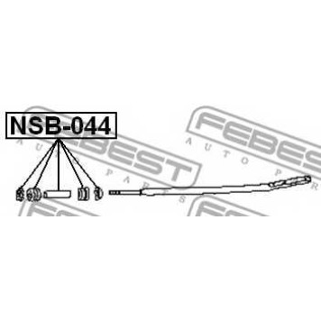 Подвеска рычага независимой подвески колеса FEBEST NSB-044-1