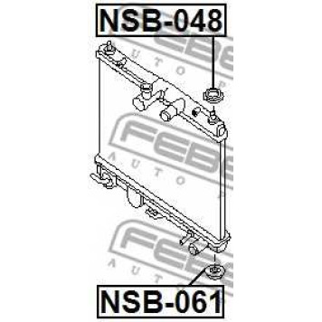 Подвеска радиатора FEBEST NSB-061-1