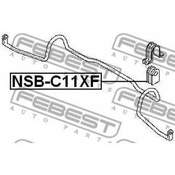 Опора стабилизатора FEBEST NSB-C11XF-1