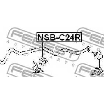 Опора стабилизатора FEBEST NSB-C24R-1
