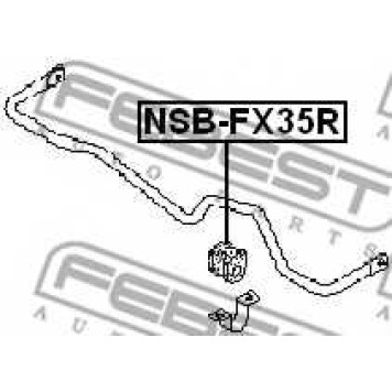 Опора стабилизатора FEBEST NSB-FX35R-1