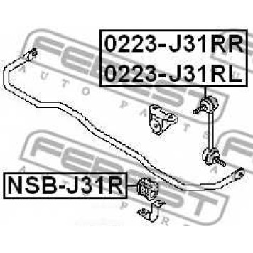 Опора стабилизатора FEBEST NSB-J31R-1