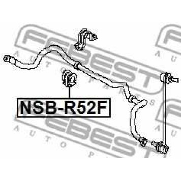 Опора стабилизатора FEBEST NSB-R52F-1