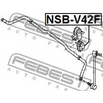 Опора стабилизатора FEBEST NSB-V42F-1