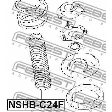 Пыльник амортизатора FEBEST NSHB-C24F-1