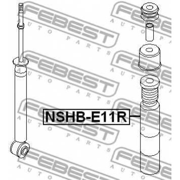 Пыльник амортизатора FEBEST NSHB-E11R-1
