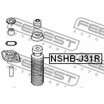 Пыльник амортизатора FEBEST NSHB-J31R-1