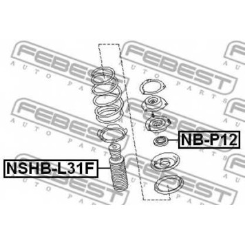 Пыльник амортизатора FEBEST NSHB-L31F-1