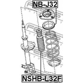 Пыльник амортизатора FEBEST NSHB-L32F-1