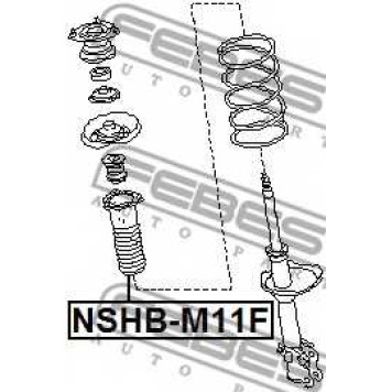 Пыльник амортизатора FEBEST NSHB-M11F-1