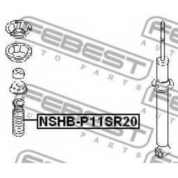 Пыльник амортизатора FEBEST NSHB-P11SR20-1