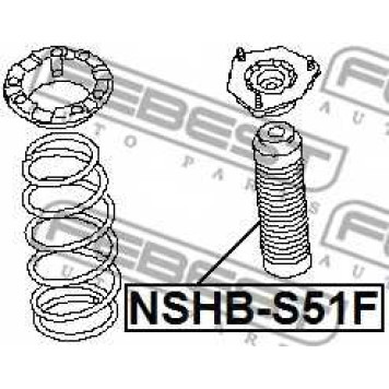 Пыльник амортизатора FEBEST NSHB-S51F-1
