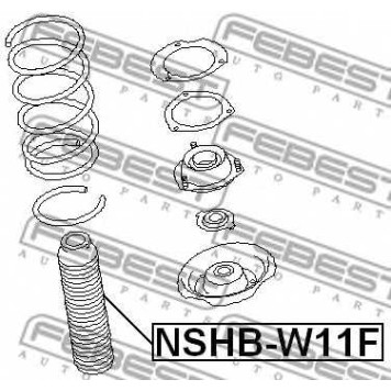 Пыльник амортизатора FEBEST NSHB-W11F-1