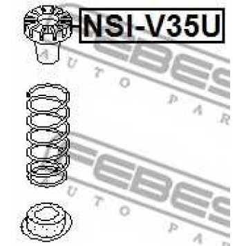 Тарелка пружины FEBEST NSI-V35U-1