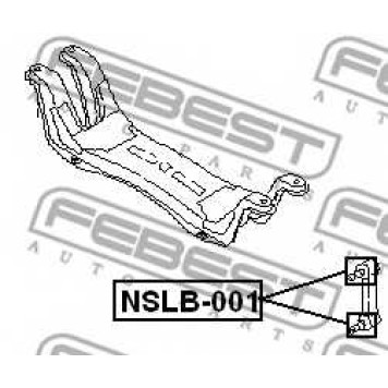 Ремкомплект, несущих / направляющих шарниров FEBEST NSLB-001-1