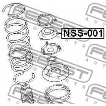 Подвеска амортизатора FEBEST NSS-001-1