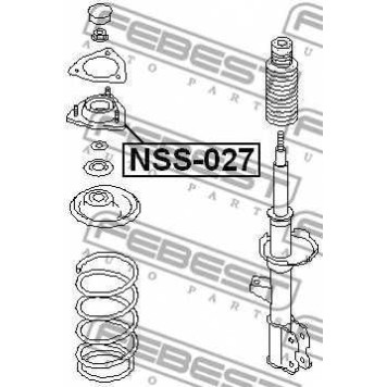 Подвеска амортизатора FEBEST NSS-027-1