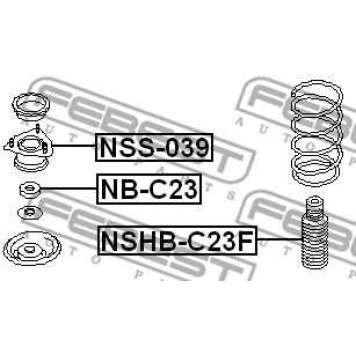 Подвеска амортизатора FEBEST NSS-039-1