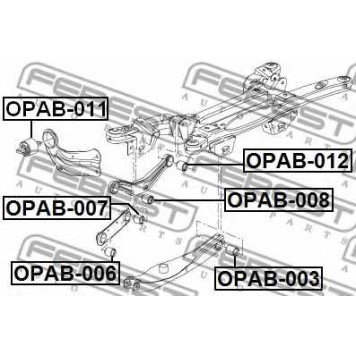 Подвеска рычага независимой подвески колеса FEBEST OPAB-011-1