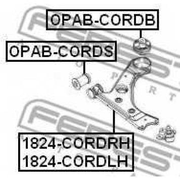 Подвеска рычага независимой подвески колеса FEBEST OPAB-CORDB-1