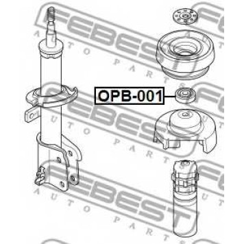 Подшипник опоры стойки амортизатора FEBEST OPB-001-1