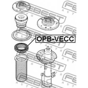 Подшипник опоры стойки амортизатора FEBEST OPB-VECC-1