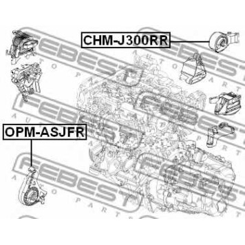 Подвеска двигателя FEBEST OPM-ASJFR-1