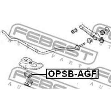Опора стабилизатора FEBEST OPSB-AGF-1