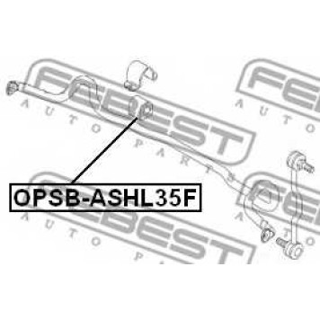 Опора стабилизатора FEBEST OPSB-ASHL35F-1