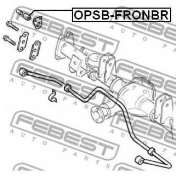 Опора стабилизатора FEBEST OPSB-FRONBR-1