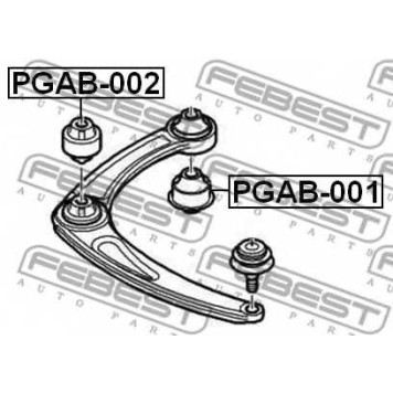 Подвеска рычага независимой подвески колеса FEBEST PGAB-002-1