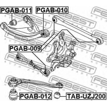 Подвеска рычага независимой подвески колеса FEBEST PGAB-010-1