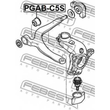Подвеска рычага независимой подвески колеса FEBEST PGAB-C5S-1