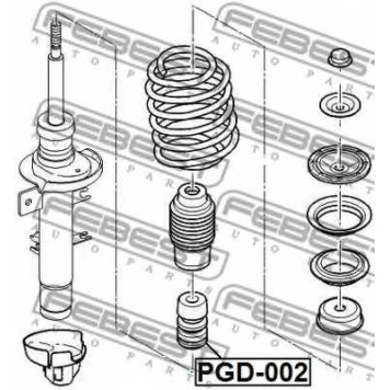 Амортизатор передний <b>FEBEST PGD-002</b>-1