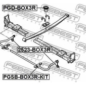 Листовая рессора, дополнительная рессора FEBEST PGD-BOX3R