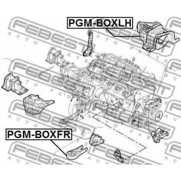 Подвеска двигателя FEBEST PGM-BOXFR-1